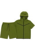 Men’s TechFlex Hooded Zip-Up Short Set